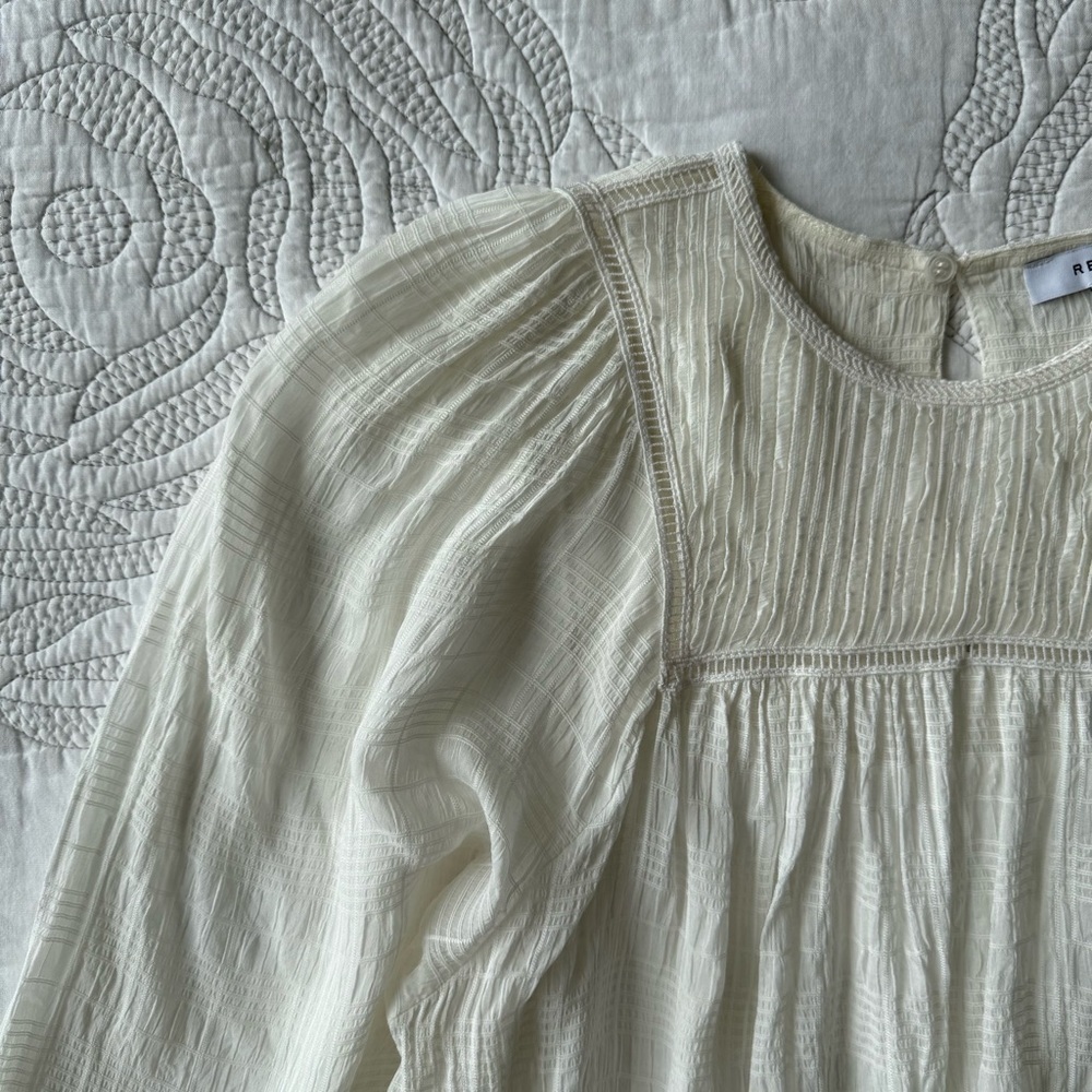 Reiss - Marcia Ladder Interest Blouse - White View 4